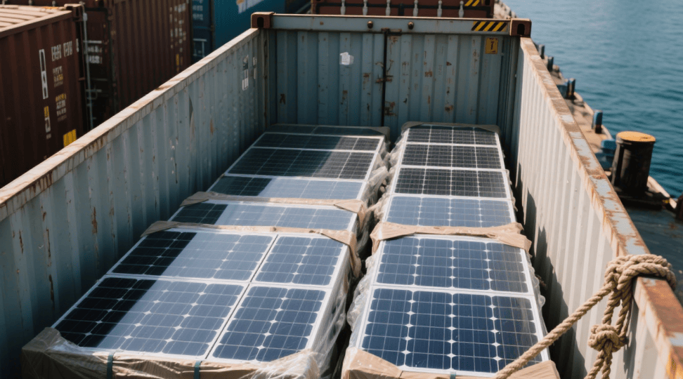 Solutions d'importation et de transport de panneaux solaires depuis la Chine